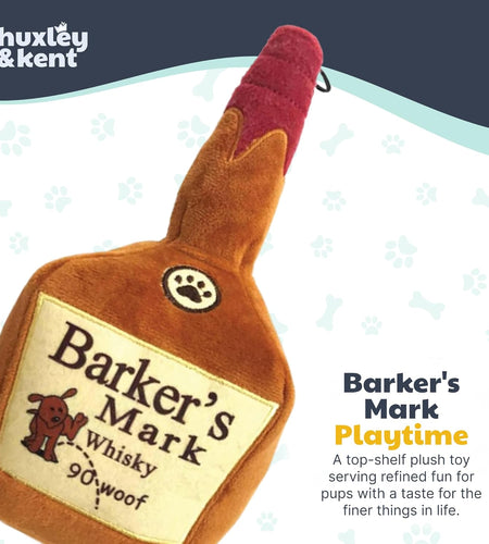 H&K for Dogs Power Plush | Barker'S Mark (Large) | Funny Dog Toy | Dog Toy with Squeaker | Dog Gift | Fun, Durable, and Safe | Squeaky Dog Toy