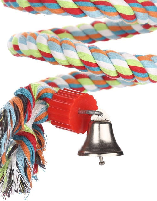 Load image into Gallery viewer, Bird Perch, Large Parrot Toys 63 Inch Climbing Rope Bungee Bird Toys
