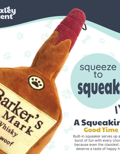 Load image into Gallery viewer, H&amp;K for Dogs Power Plush | Barker'S Mark (Large) | Funny Dog Toy | Dog Toy with Squeaker | Dog Gift | Fun, Durable, and Safe | Squeaky Dog Toy
