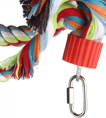 Bird Perch, Large Parrot Toys 63 Inch Climbing Rope Bungee Bird Toys