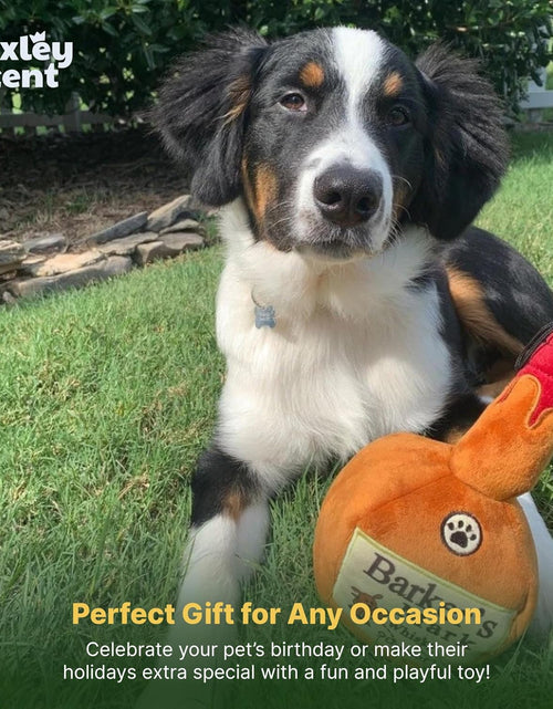 Load image into Gallery viewer, H&amp;K for Dogs Power Plush | Barker'S Mark (Large) | Funny Dog Toy | Dog Toy with Squeaker | Dog Gift | Fun, Durable, and Safe | Squeaky Dog Toy
