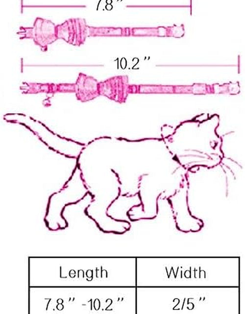 Load image into Gallery viewer, 2 Pack/Set Cat Collar Breakaway with Cute  and Bell for Kitty and Some Puppies, Adjustable from 7.8-10.5 Inch
