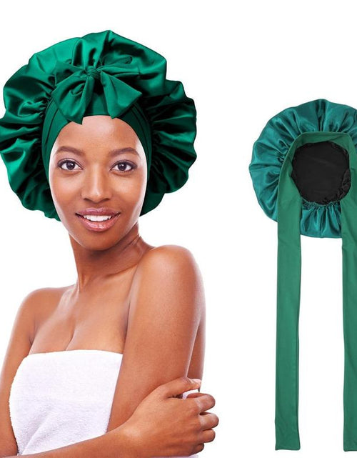 Load image into Gallery viewer, Silk-Like Satin Double-Layer Hair Cap
