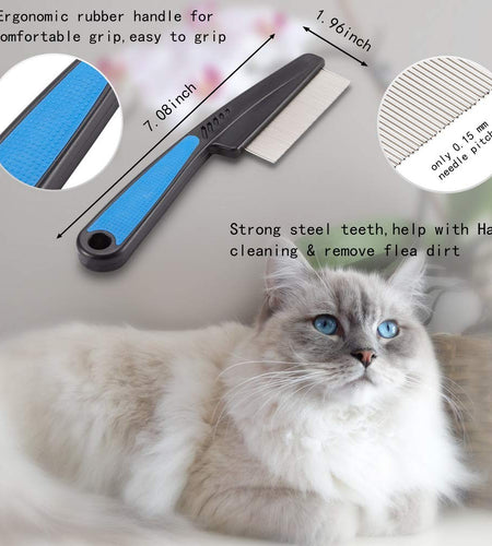 Cat Comb,Pet Comb  Professional Grooming Comb for Dog/Cat/Small Pets(3 Packs)