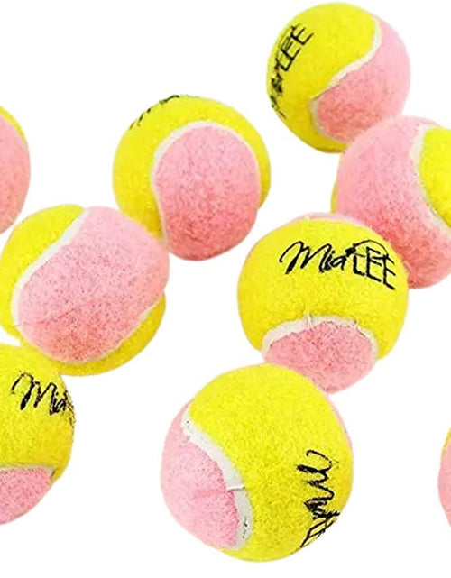 Load image into Gallery viewer, X-Small Dog Tennis Balls 1.5" Pack of 12- Puppy Mini Fetch Pet Little Tennis Balls -Yellow/Pink
